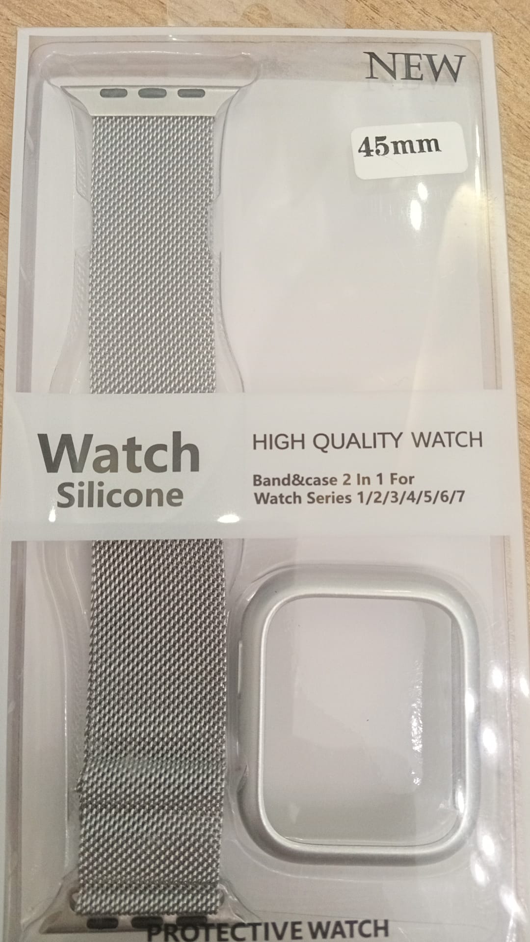 Picture of apple watch silicone band and case